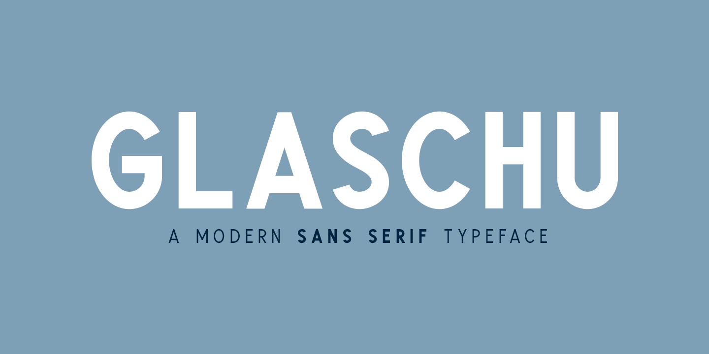 Пример шрифта Glaschu #1